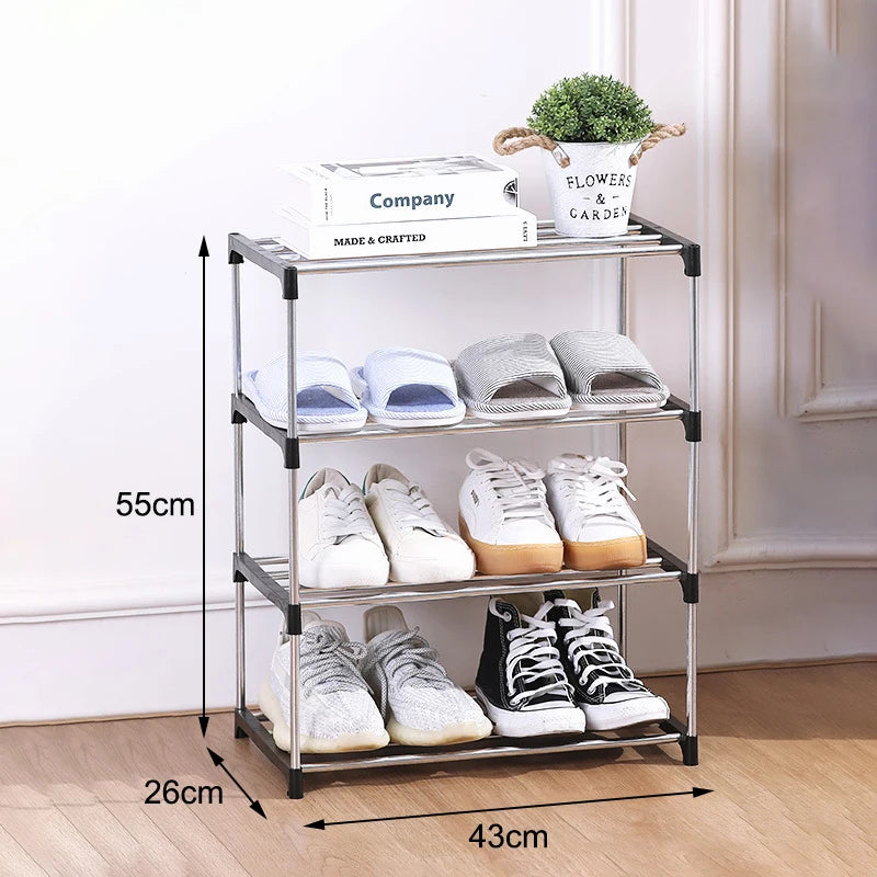 3/4-Layer Multi-Layer Shoe Rack – Space-Saving Storage Organizer for Home