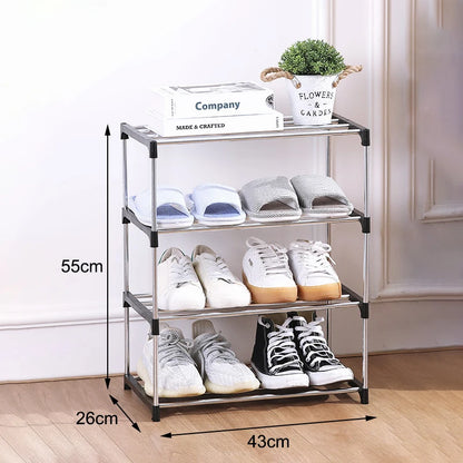 3/4-Layer Multi-Layer Shoe Rack – Space-Saving Storage Organizer for Home