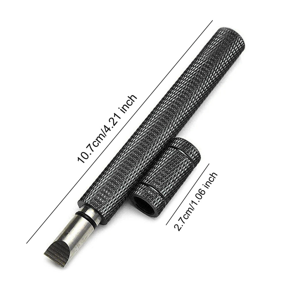 Golf Club Groove Sharpener – Stainless Steel Re-Grooving & Cleaning Tool for Wedges and Irons, U/V-Grooves