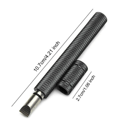Golf Club Groove Sharpener – Stainless Steel Re-Grooving & Cleaning Tool for Wedges and Irons, U/V-Grooves