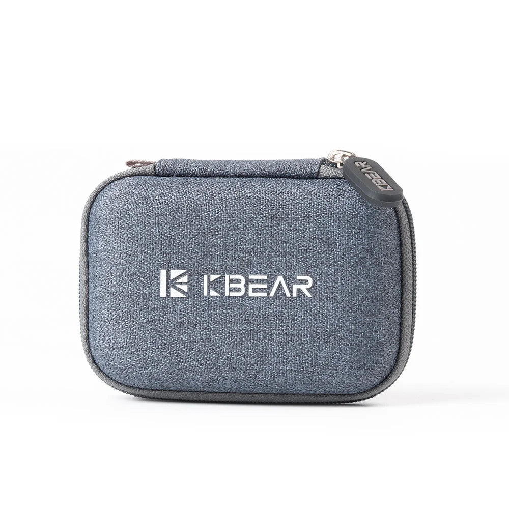 KBEAR High-End Fabric Earphone Case – Portable Storage Bag for TRI I3 Pro Headphones & IEM Accessories