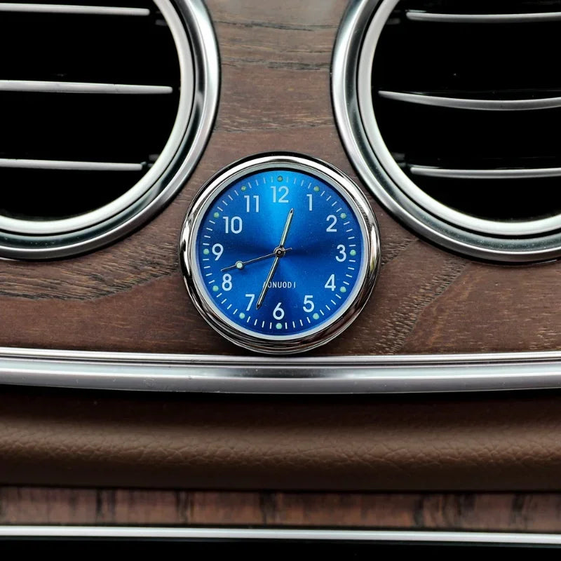 Luminous Car Clock - Mini Auto Stick-On Digital Watch for Cars, 40mm & 43mm Quartz Mechanic Ornament