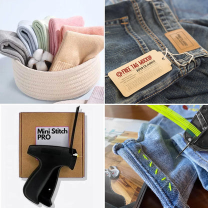 Clothing Fixer Micro Stitch Gun — Mini Fine Stitch Tagging Tool for Sewing, Quilting & Hemming