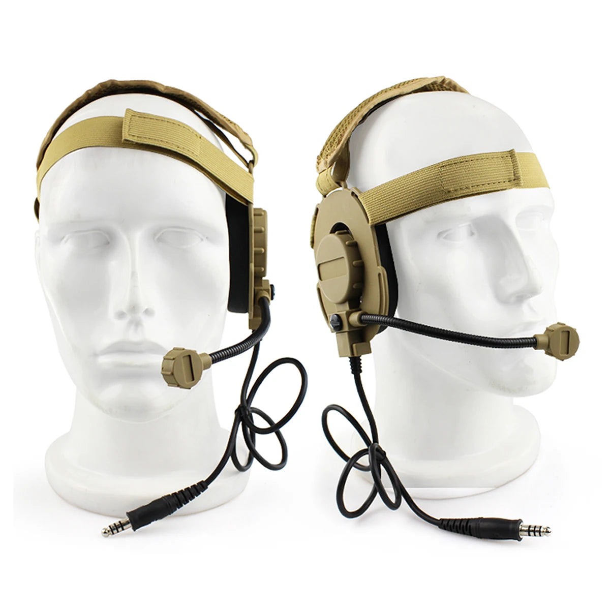 Tactical Bowman Elite II Headset – U94 PTT Communication Headphone for Kenwood & Baofeng UV-5R Radio Accessory