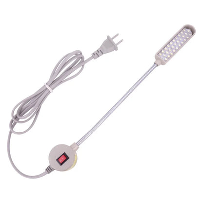 30 LED Industrial Sewing Machine Light - 360° Flexible Gooseneck Work Lamp for Sewing & Clothing Machines