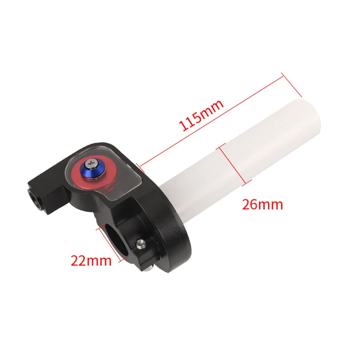 22mm Quick Twist Throttle Grip Set with Cable — Motorcycle Dirt Bike Handlebar Grips for Honda, Kawasaki, Suzuki, KTM