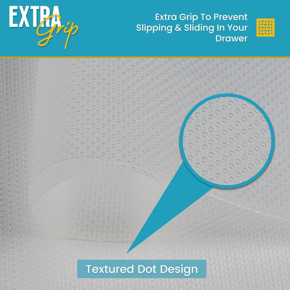 Non-Slip Waterproof Shelf Liner – Easy Clean Drawer & Kitchen Cabinet Liner, Cupboard Mat