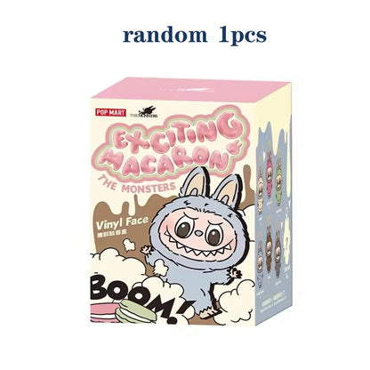 High-Quality Cute Labubu The Monsters Box Toy – Cardiac Macarone Kawaii Figure Model Bag, 1:1 Replica Gift