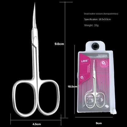 Stainless Steel Cuticle Scissors - Professional Nail Nipper Trimmer Manicure Tool