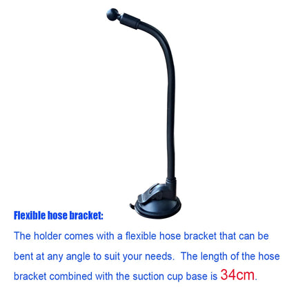 Car Tablet Holder Long Arm — Suction Cup Mount for 7-13'' iPad, Xiaomi Tablet, SUV & Truck