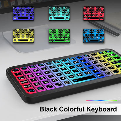 Mini Wireless Bluetooth 5.2 Keyboard – 5-Inch English Backlit Rechargeable Keyboard for PC & Android TV Box