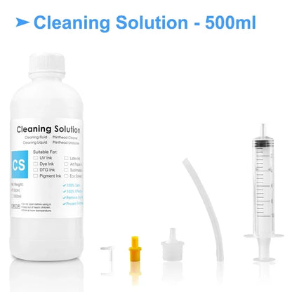 Eco-Solvent Ink Cleaning Solution for Epson Roland Mimaki Mutoh Printheads DX5 DX7 XP600 5113 4720 I3200 Professional Maintenance Fluid