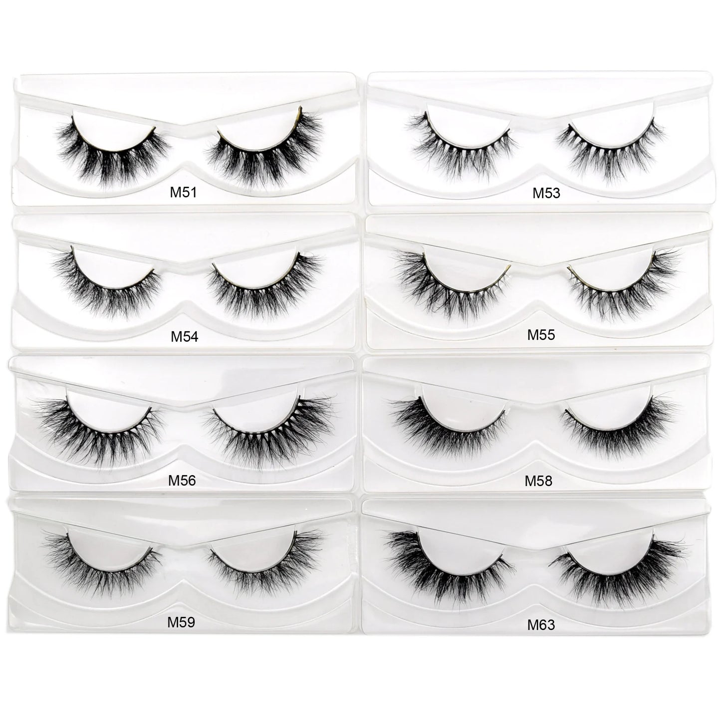 Visofree 3D Mink Eyelashes – 30/40/100 Pairs Handmade Full Strip Lashes with Tray, Cruelty-Free False Lashes for Makeup