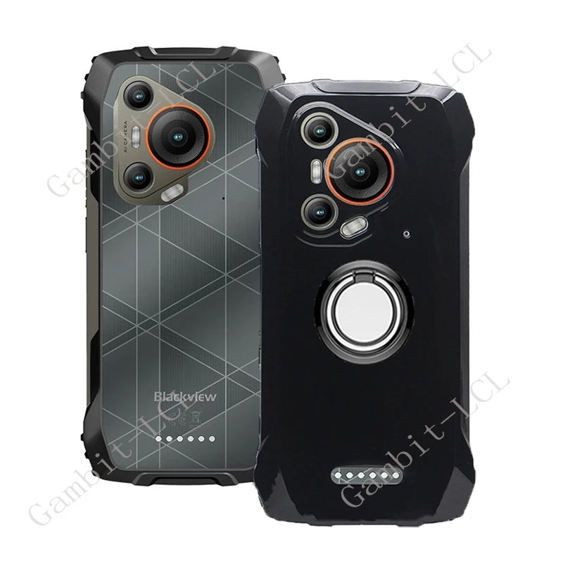 Blackview BL7000 2025 Phone Case - Shockproof Soft Cover with Back Ring Holder Bracket for 6.78" Display