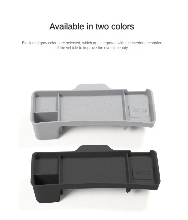 Tesla Model 3 & Highland 2024–2025 Dashboard Storage Tray – Silicone Organizer for Tissue, Glasses & Accessories