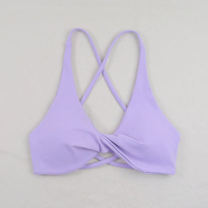 Sexy Slim Shoulder Strap Sports Bra – High Stretch Comfortable Breathable Yoga & Gym Workout Underwear with Detachable Straps