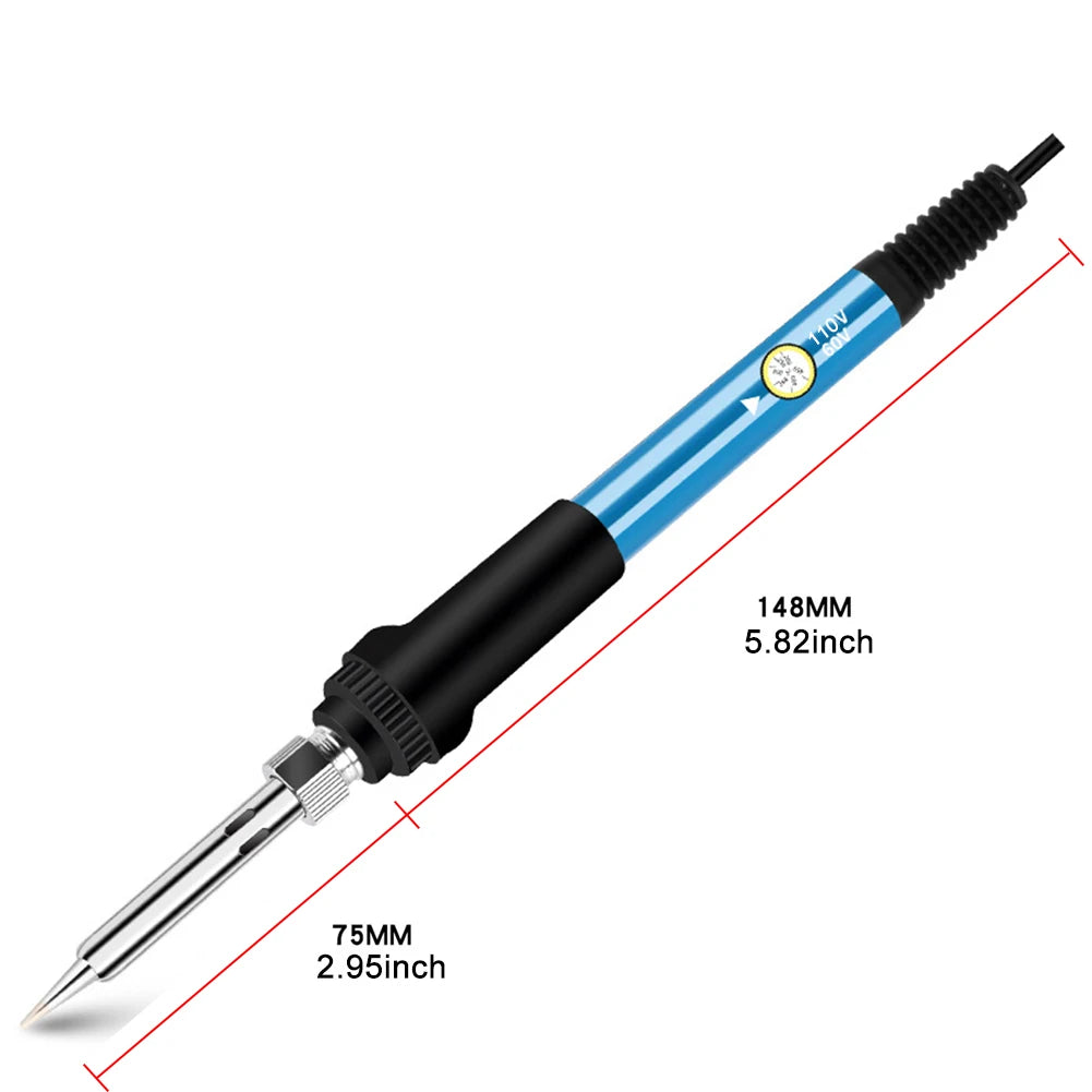60W Electric Soldering & Pyrography Tool – Adjustable Temperature Wood Burning and Embossing Pen Set