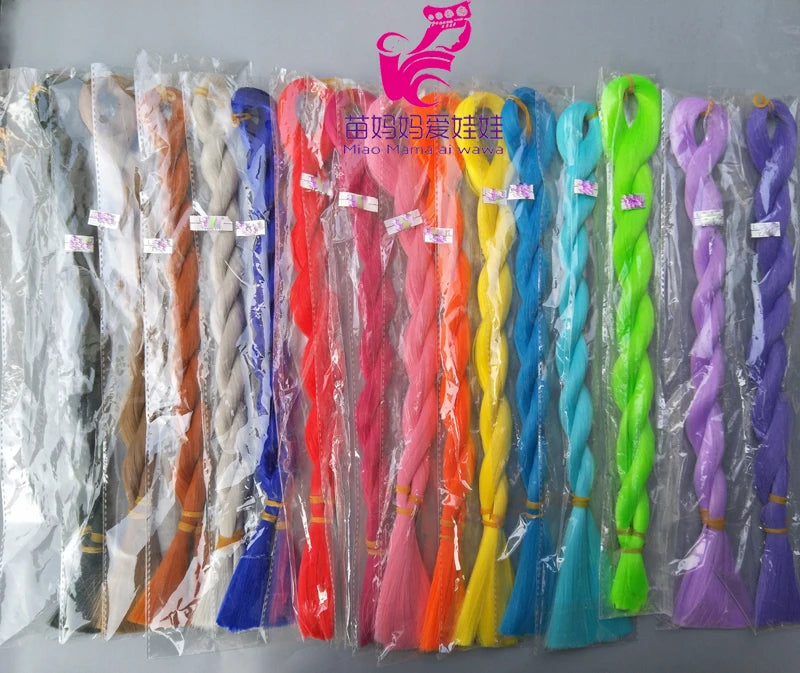 80cm Long Doll Hair Wig - DIY Handmade Doll Hair Accessory for Customization