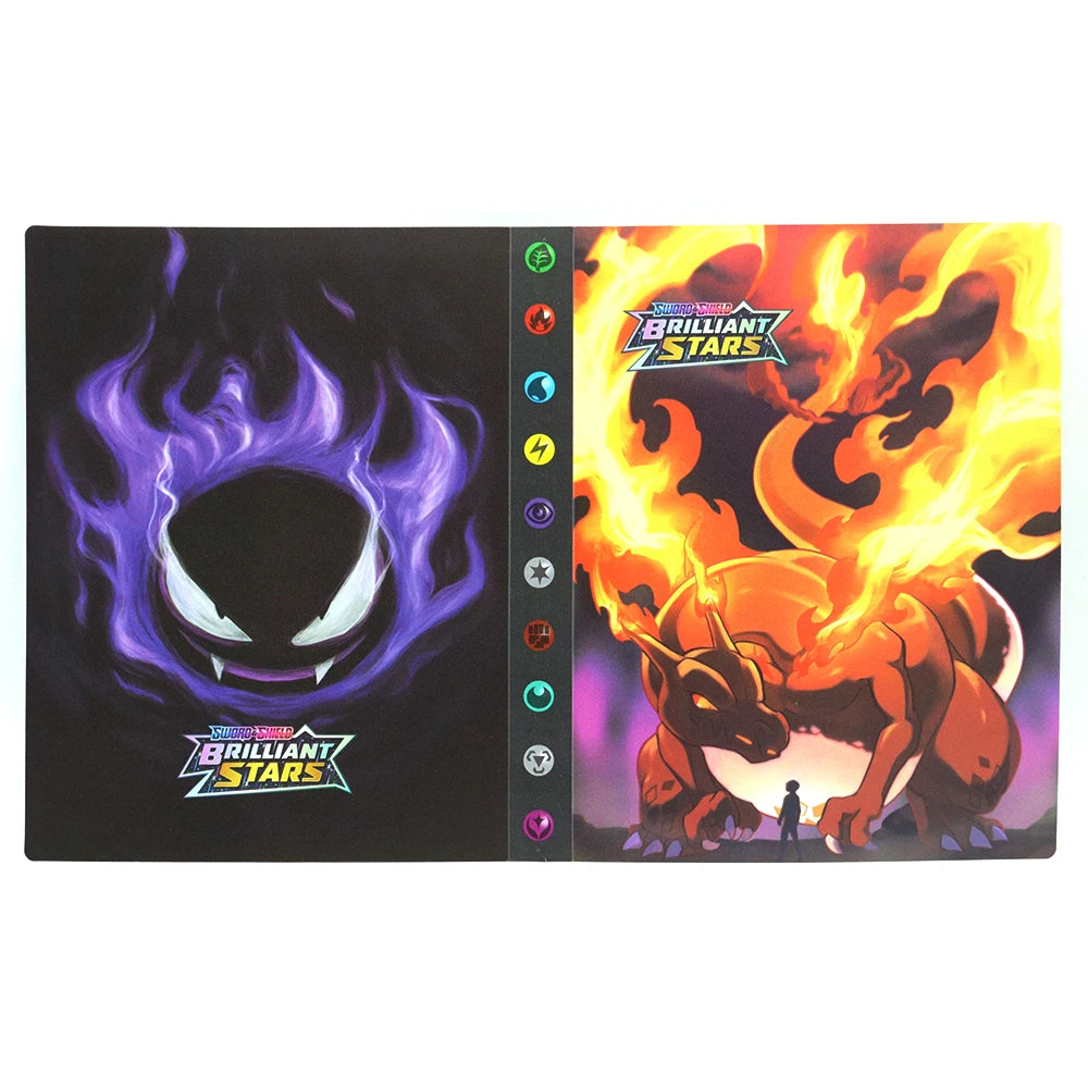 Charizard 240Pcs Card Album – Anime Card Binder for Mewtwo, Charizard & Collections, Protector Folder Gift