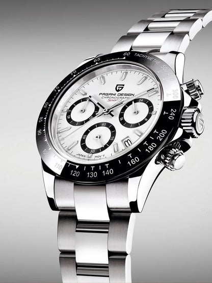 PAGANI DESIGN 2024 Quartz Men's Luxury Business Watch – Chronograph VK63 Waterproof