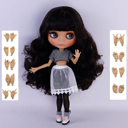 ICY DBS Blyth 1/6 Joint Doll – 30cm Tan Skin Matte Face BJD Girl Doll Toy Gift