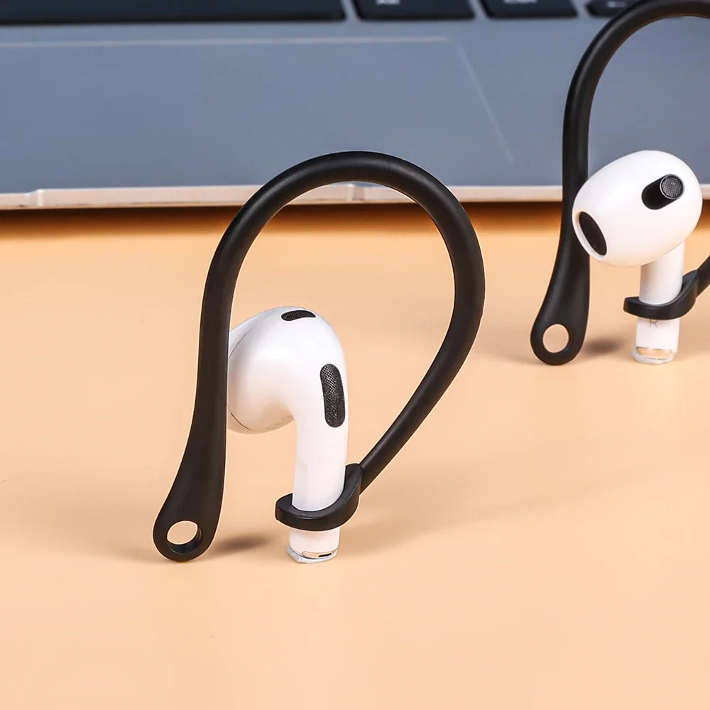 Silicone Ear Hooks for AirPods Pro | Anti-fall Bluetooth Earphone Holder | Sports Earhooks | 1-6 Pairs Accessories