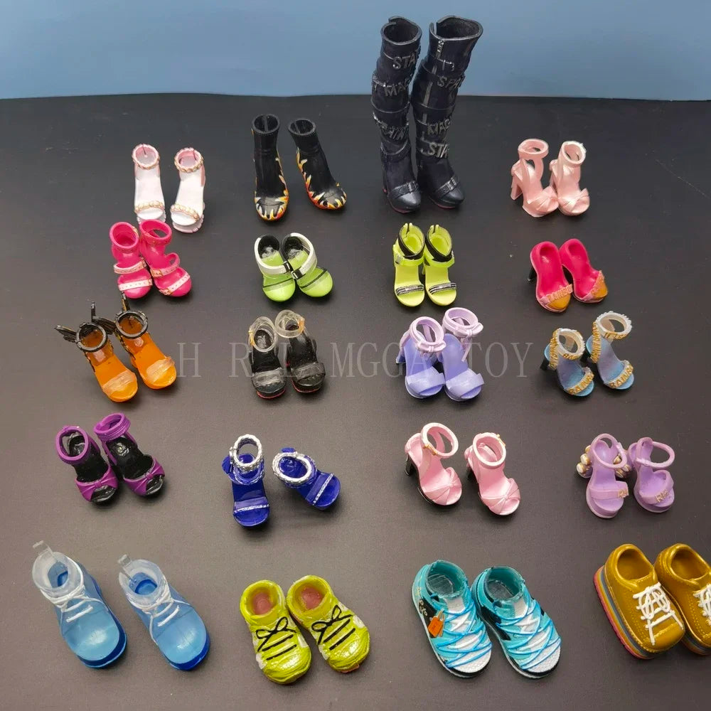 28cm Rainbow Big Sister Doll Shoes – Multi-Style Accessories for Girls, DIY Gift Toys
