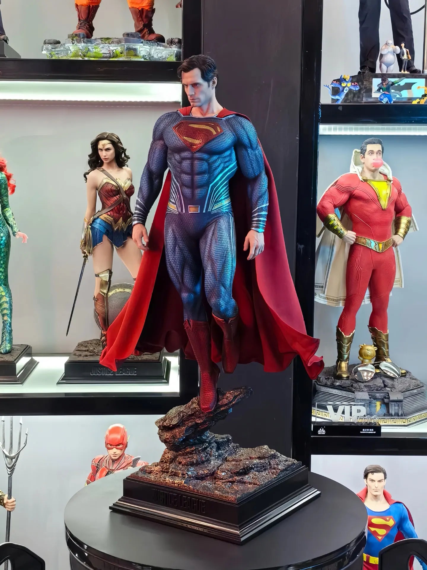 DC Series Justice League Superman GK Statue – Handmade Steel Man Collectible Model Ornament Gift