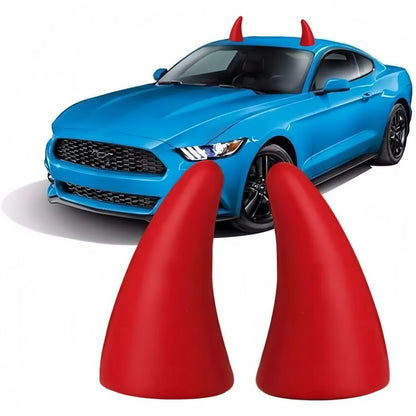 Funny Car Roof Devil Horns - Self-Adhesive Halloween & Christmas Car Decoration