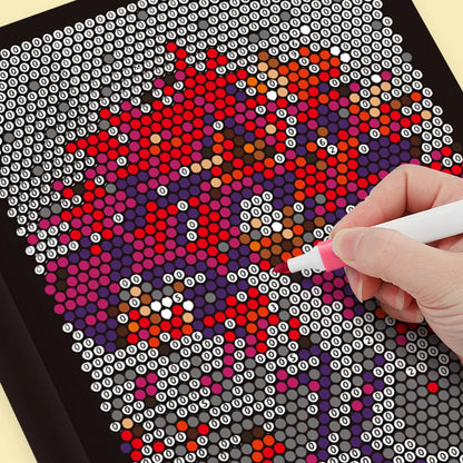 Mysterious Mosaic Color by Number Book - 32 Pages Pixel Art Coloring with Cute Animals & Scenery for Adult Stress Relief