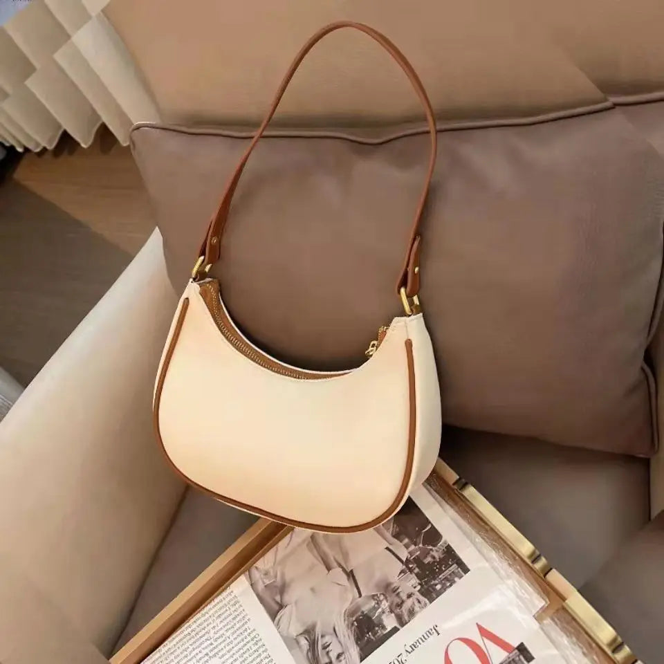 Small Armpit Bag for Women – 2024 New Fashion, French Niche High-End Shoulder Bag, Trendy & All-Match Style