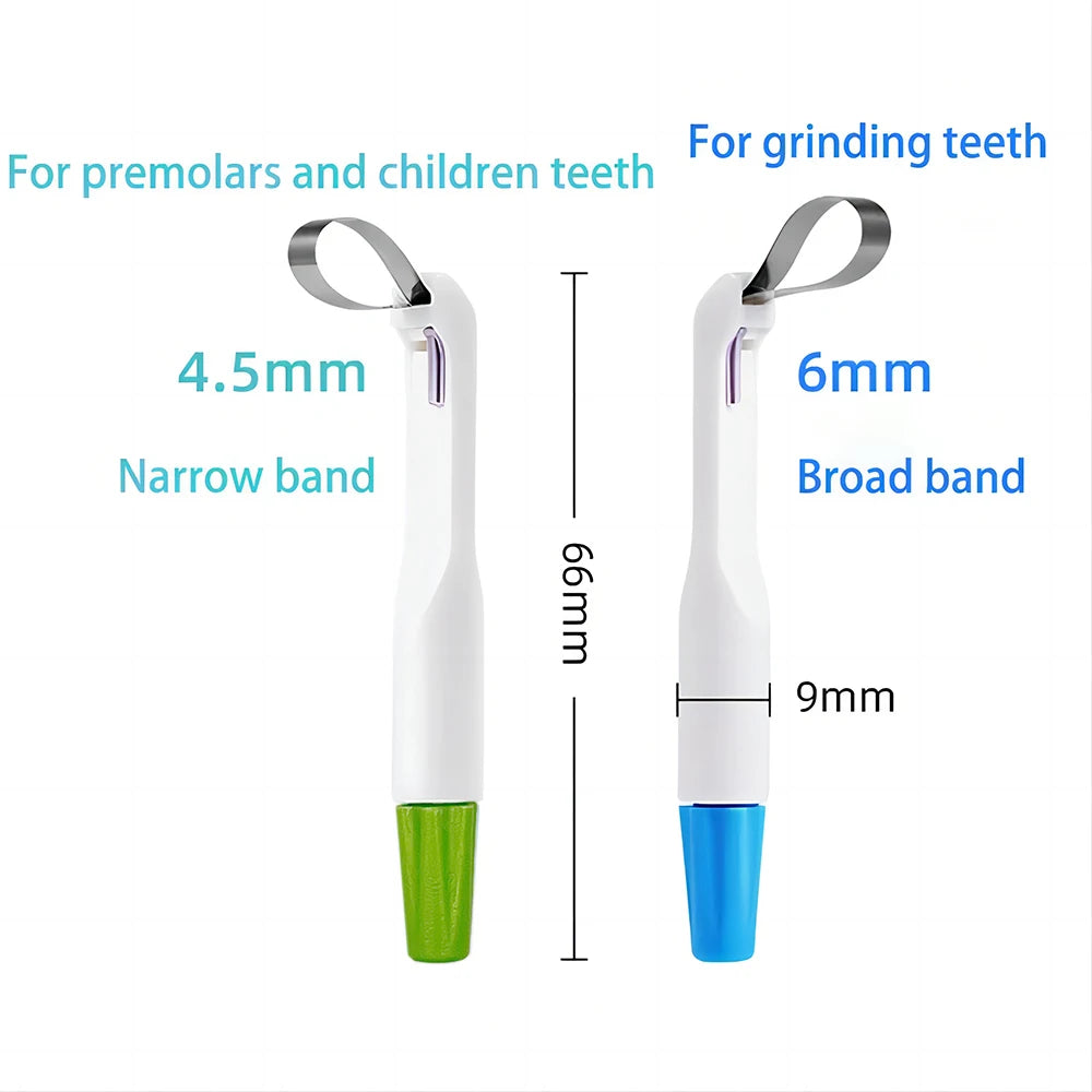 PIORPOY 10Pcs Dental Matrix Bands – Stainless Steel Adjustable Ring System, Standard & Curved Pre-Formed 4.5/6MM for Dentistry
