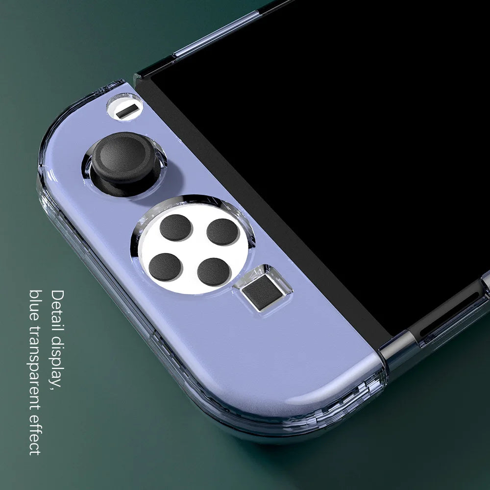 Transparent Protective Case for Nintendo Switch OLED — PC Shell Cover for Switch OLED Console