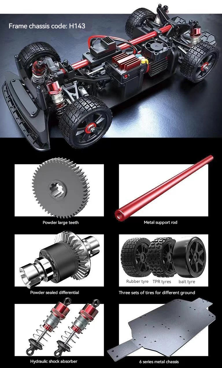 MJX Hyper Go 14301/14302/14303 Brushless RC Car – 1/14 4WD High-Speed Off-Road Drift Remote Control Vehicle for Boys