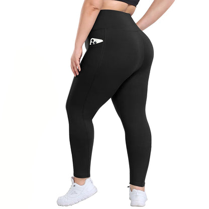Women’s Winter Plus Velvet Leggings, Seamless Push Up, Plus Size High Waist Fleece Warm Fitness Yoga Pants, Slim Legging Sportswear