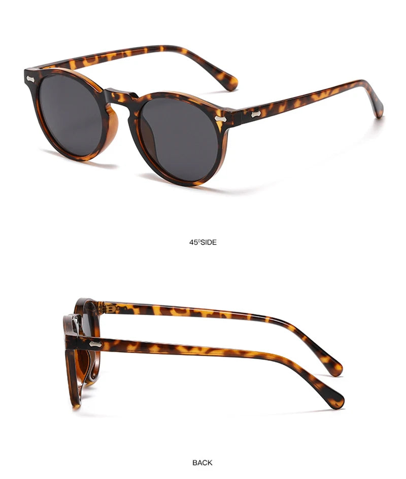 Retro Round Polarized Sunglasses – Vintage Fashion Shades for Men & Women, Driving Eyeglasses