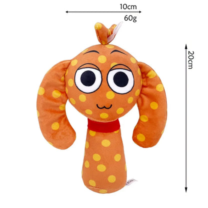 Sprunki Plush Toy Set Soft Cartoon Stuffed Animal Plushies Collectible Game Character Dolls Gift for Fans Birthday & Christmas Present