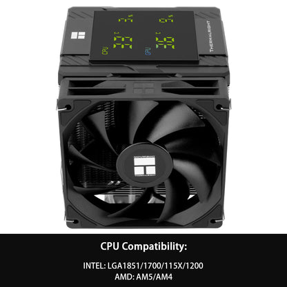 Thermalright Peerless Assassin 120 ARGB CPU Air Cooler – High Performance Dual Tower Cooler for Intel LGA1851/1700/1200/115X & AMD AM4/AM5 Black Edition