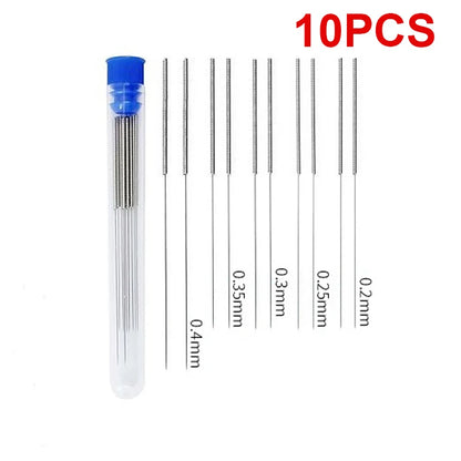10-Piece Stainless Steel Cleaning Nozzle Kit - 3D Printer, Gas Stove, Shower & Window Cleaning Tools