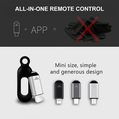 Universal Mini Infrared Transmitter for iOS Smartphones - Smart Remote Controller Replacement for TV, Air Conditioner, Fan, Camera, and More