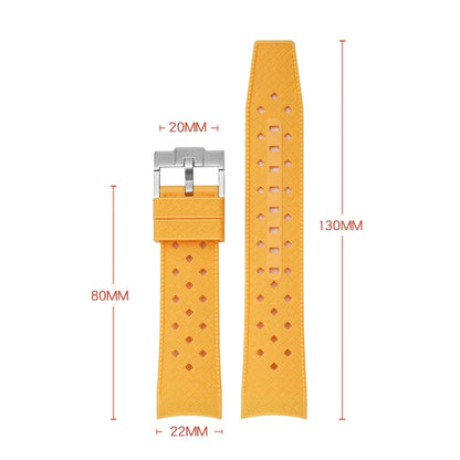 Curved End Strap for Swatch X Blancpain Fifty Fathoms – 22mm Waterproof Liquid Silicone Watch Band for Men & Women