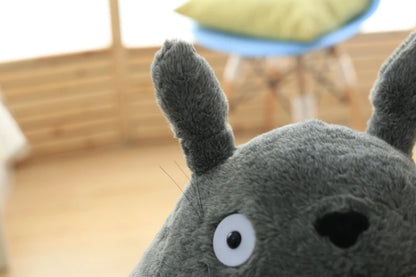 Cartoon Laugh Heartily Totoro Plush Toy — Stuffed Anime Movie Totoro, Lotus Leaf Pillow Plushie, Japanese-Style Doll Gift