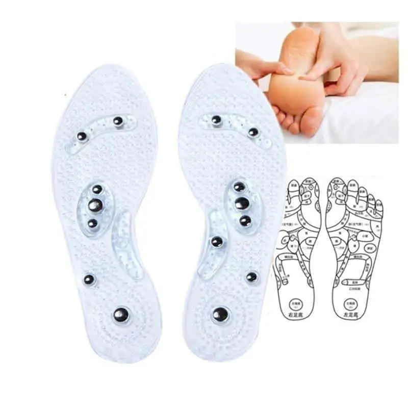 Magnetic Therapy Foot Massage Insoles – Acupressure Point Therapy for Men & Women