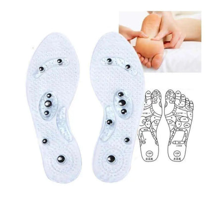 Magnetic Therapy Foot Massage Insoles – Acupressure Point Therapy for Men & Women