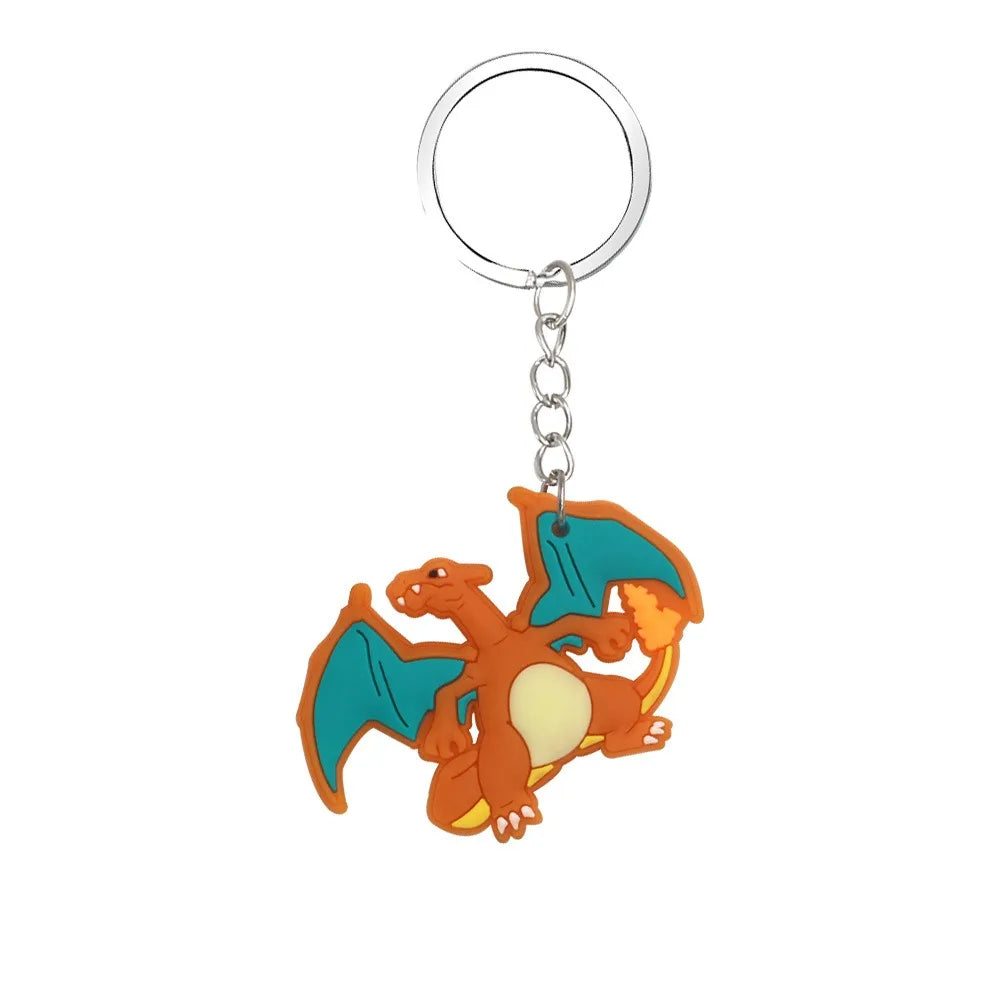 Pokémon PVC Keychain Set — Pikachu & Gengar Anime Figures, Cartoon Bag Pendant Accessories for Kids’ Birthday & Christmas Gifts
