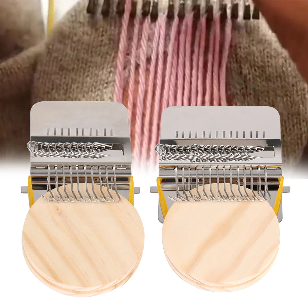 Hand Tapestry Wood Loom - Small Darning Weaving Frame Tool for Clothes, Jeans Repair & Knitting Crafts