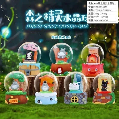 Hayao Miyazaki Totoro Anime Blind Box – Creative Wind Elf Glowing Night Light Figure for Home Decor & Birthday Gift