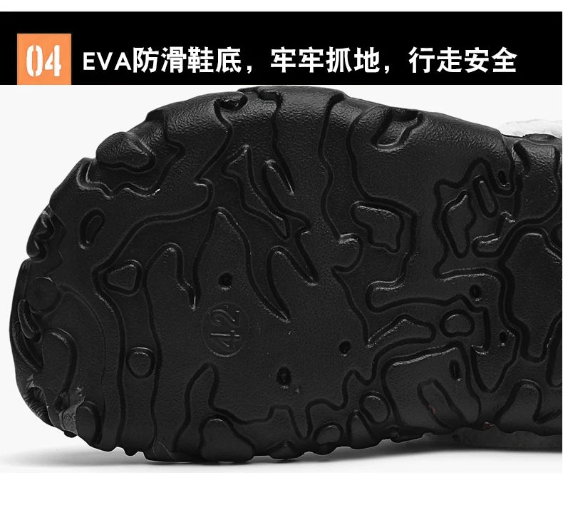 Men’s & Women’s Winter Slippers – Soft Plush Indoor, Non-Slip Removable Sandals, Big Size 47