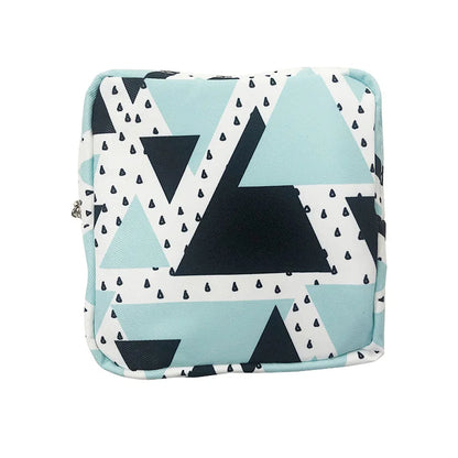 Cute Cartoon Girl Cosmetic Bag – Mini Travel Makeup Organizer for Lipstick, Sanitary Pads & Toiletries