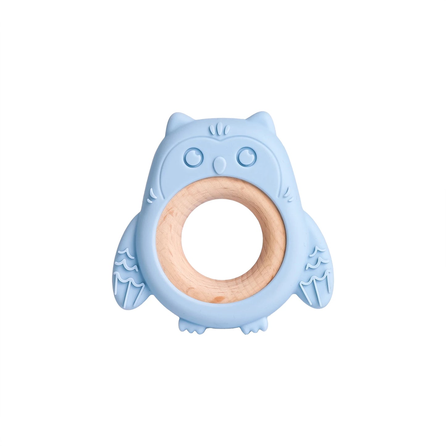 TYRY.HU Silicone Baby Teether - Cartoon Frog & Deer Teething Necklace Pendant for Infant Gum Relief Gift